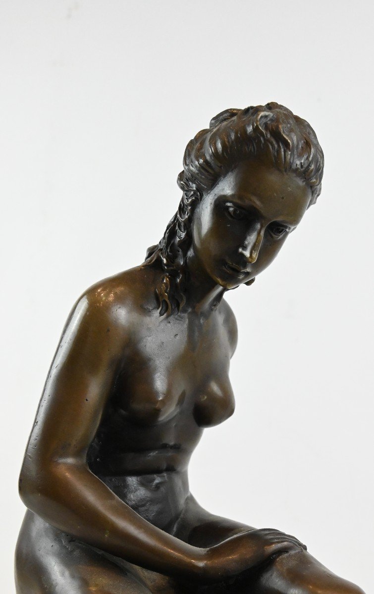 Pasquale Sgandurra - Figura di Donna in Bronzo - Italia Inizio XX secolo-photo-4